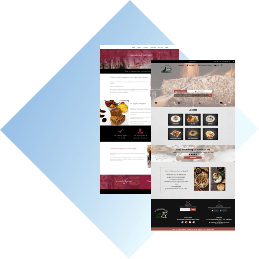 site web pour restaurant