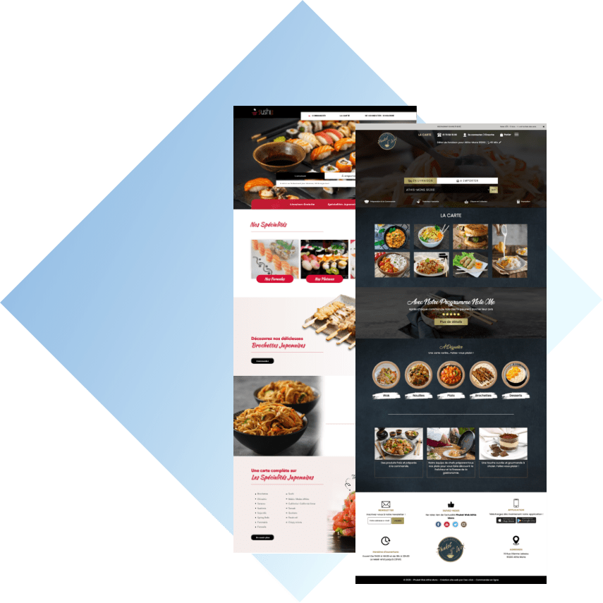 site internet pour fast food